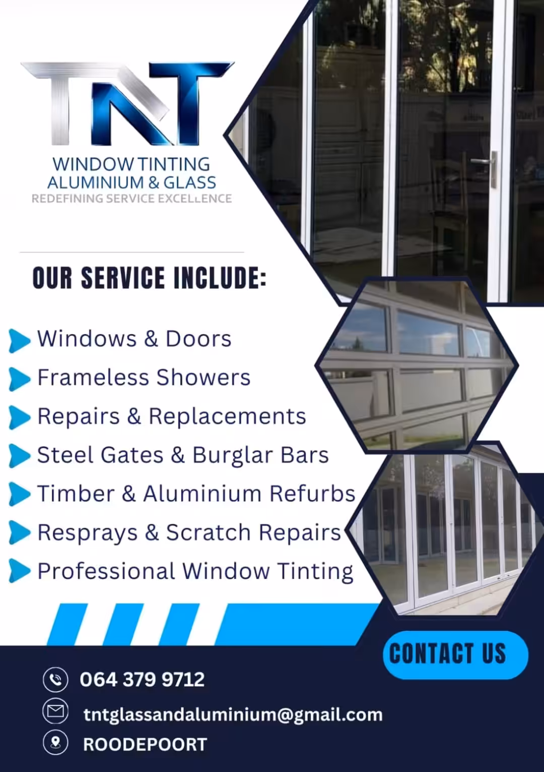 TNT Glass And Aluminium Logo