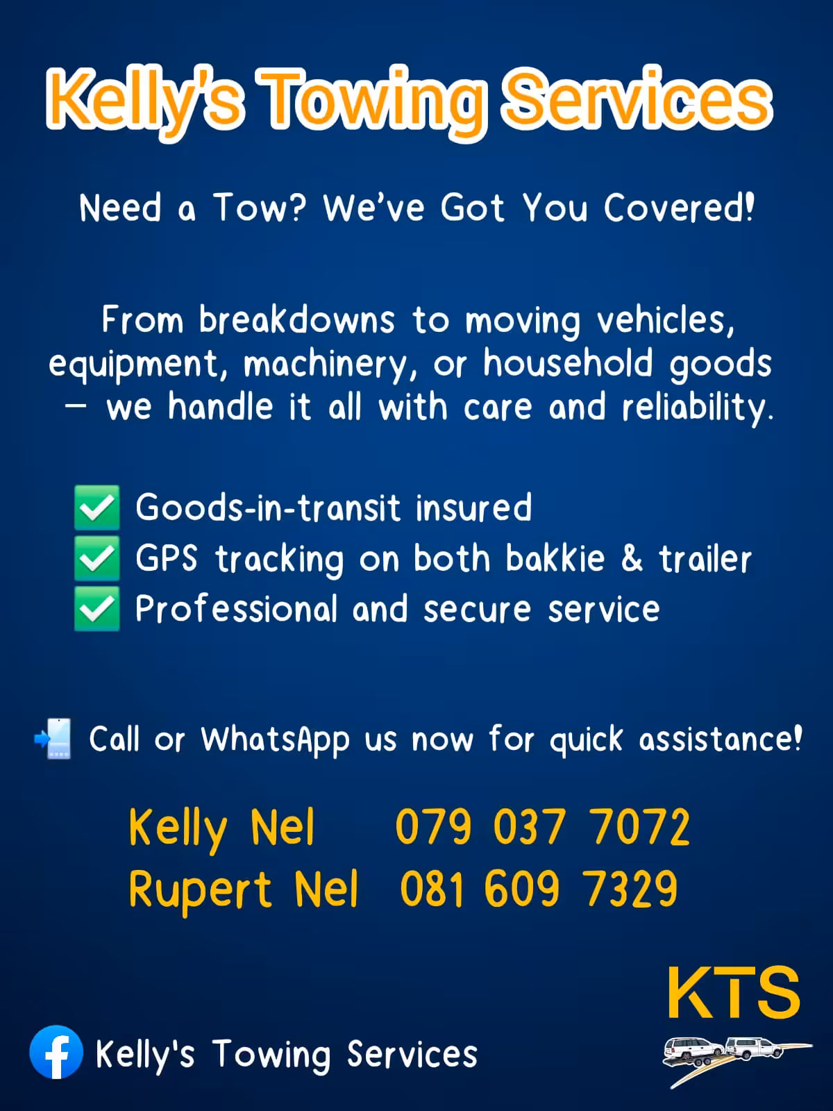 Kellys Towing Services