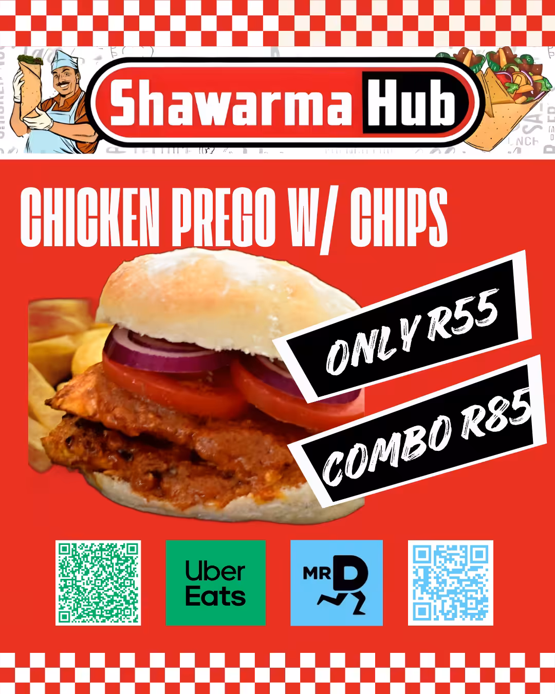 CHICKEN PREGO w Chips