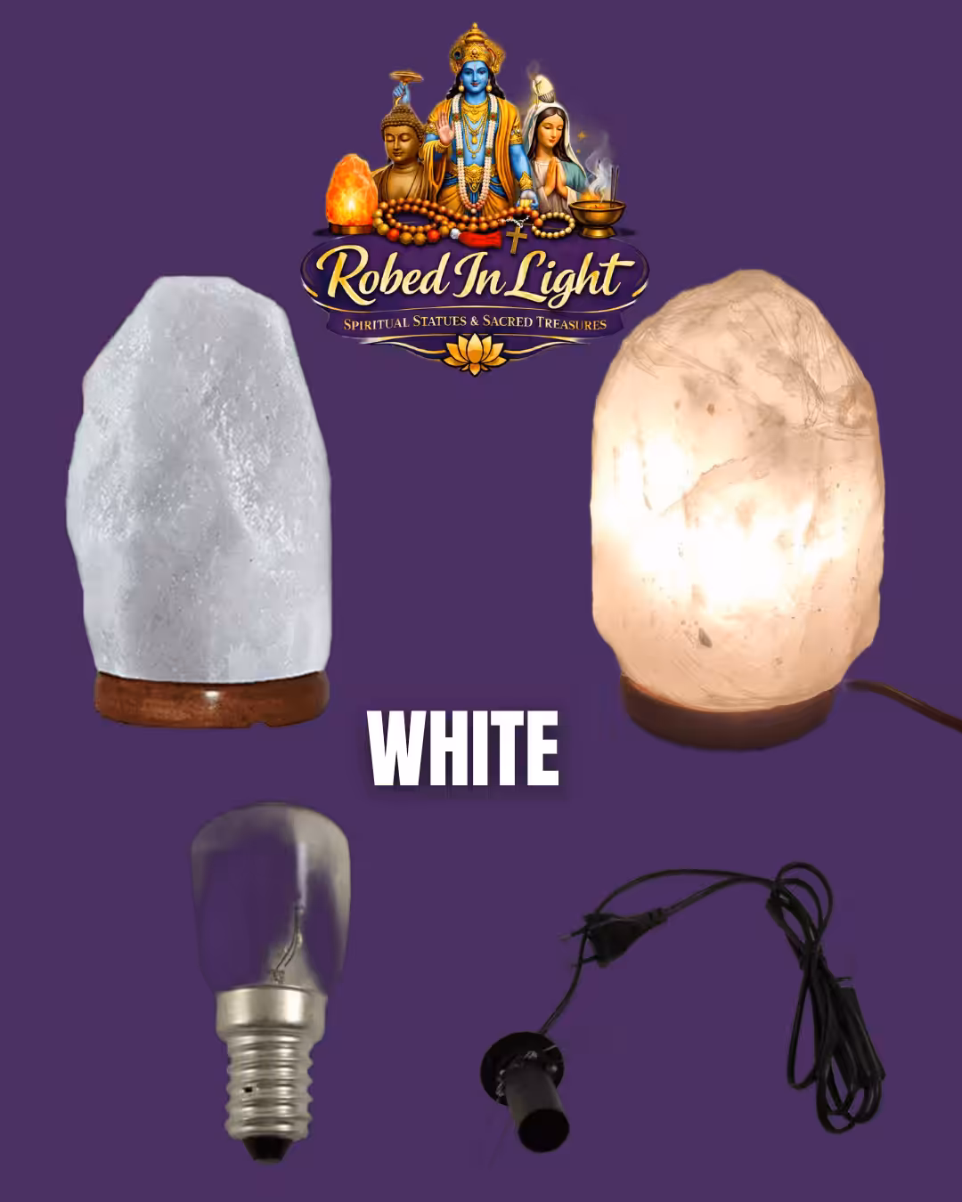 Natural Himalayan Salt Lamp White