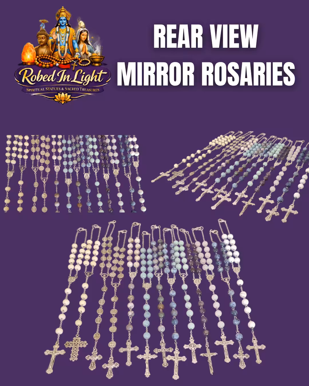REAR VIEW MIRROR ROSARY