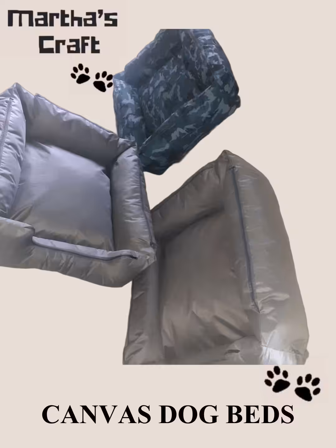 CANVAS DOG BEDS