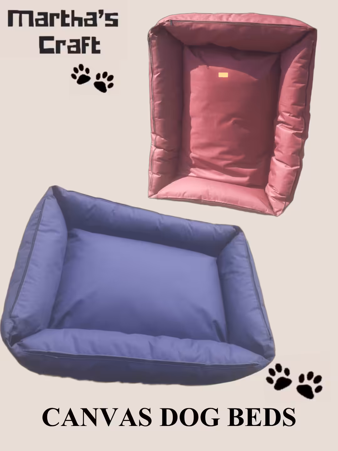 CANVAS DOG BEDS