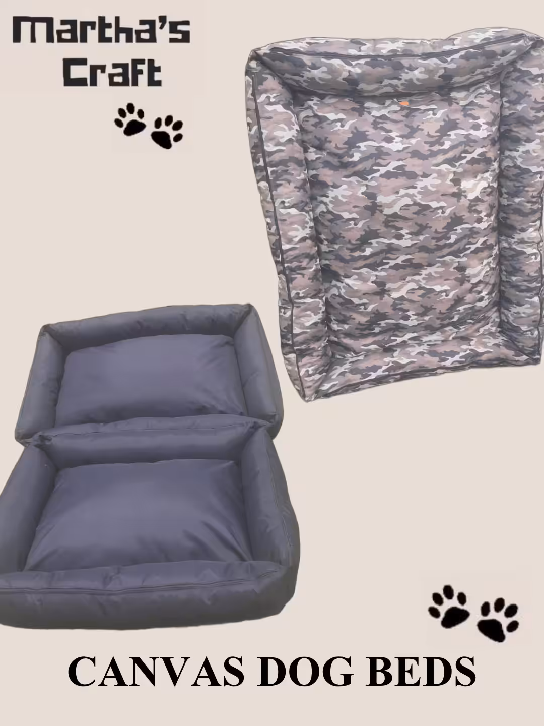 CANVAS DOG BEDS