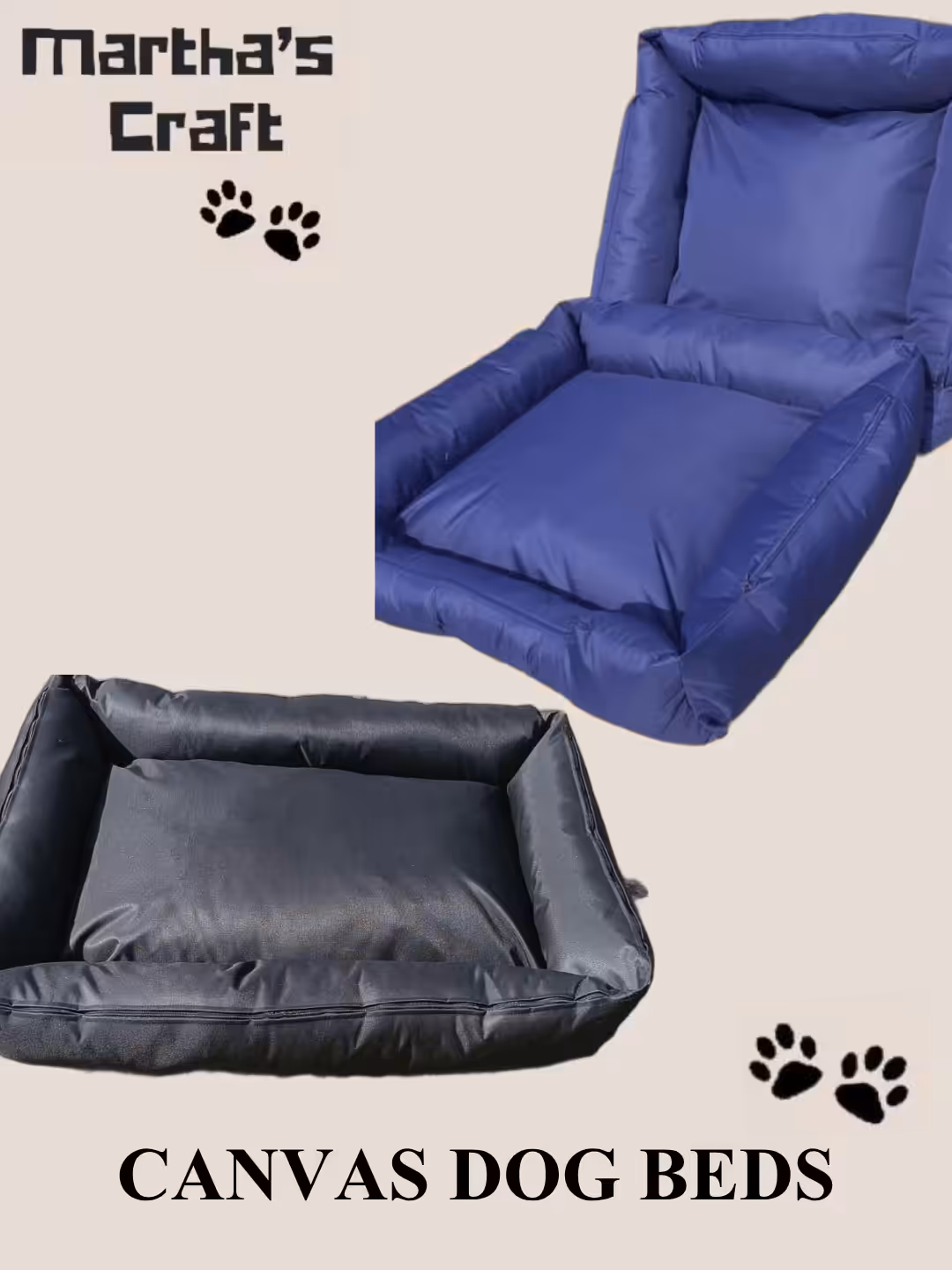 CANVAS DOG BEDS