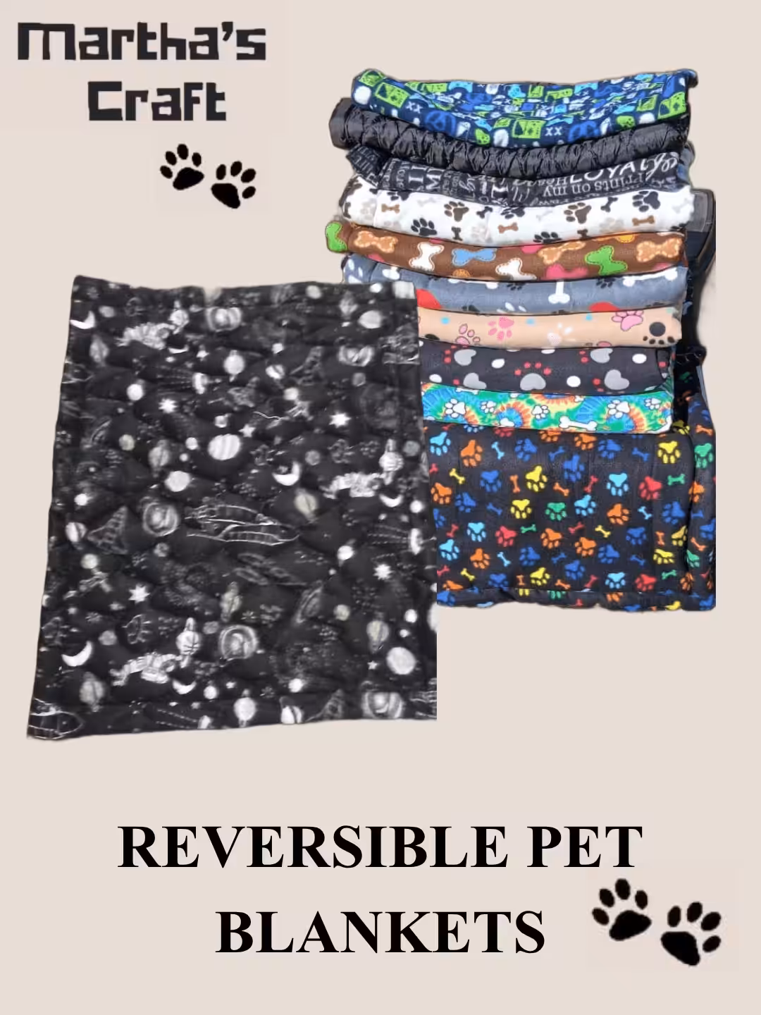 REVERSIBLE PET BLANKETS