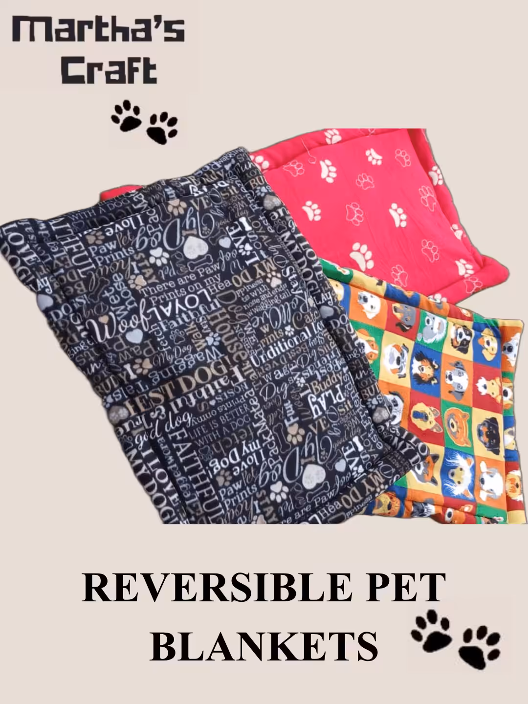 REVERSIBLE PET BLANKETS