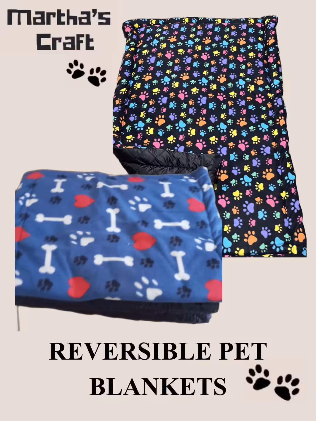 REVERSIBLE PET BLANKETS